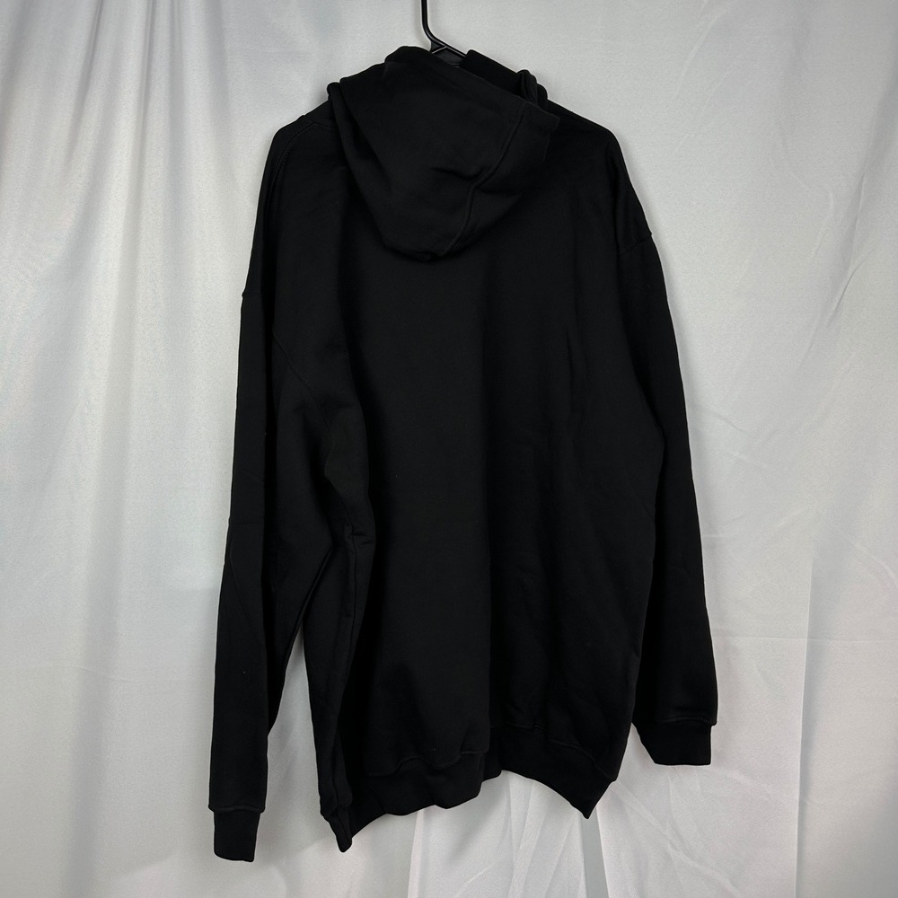 NWT Bayside Hoodie Mens 2XL Black Made in USA Streetwear Heavyweight Basic - Picture 2 of 5